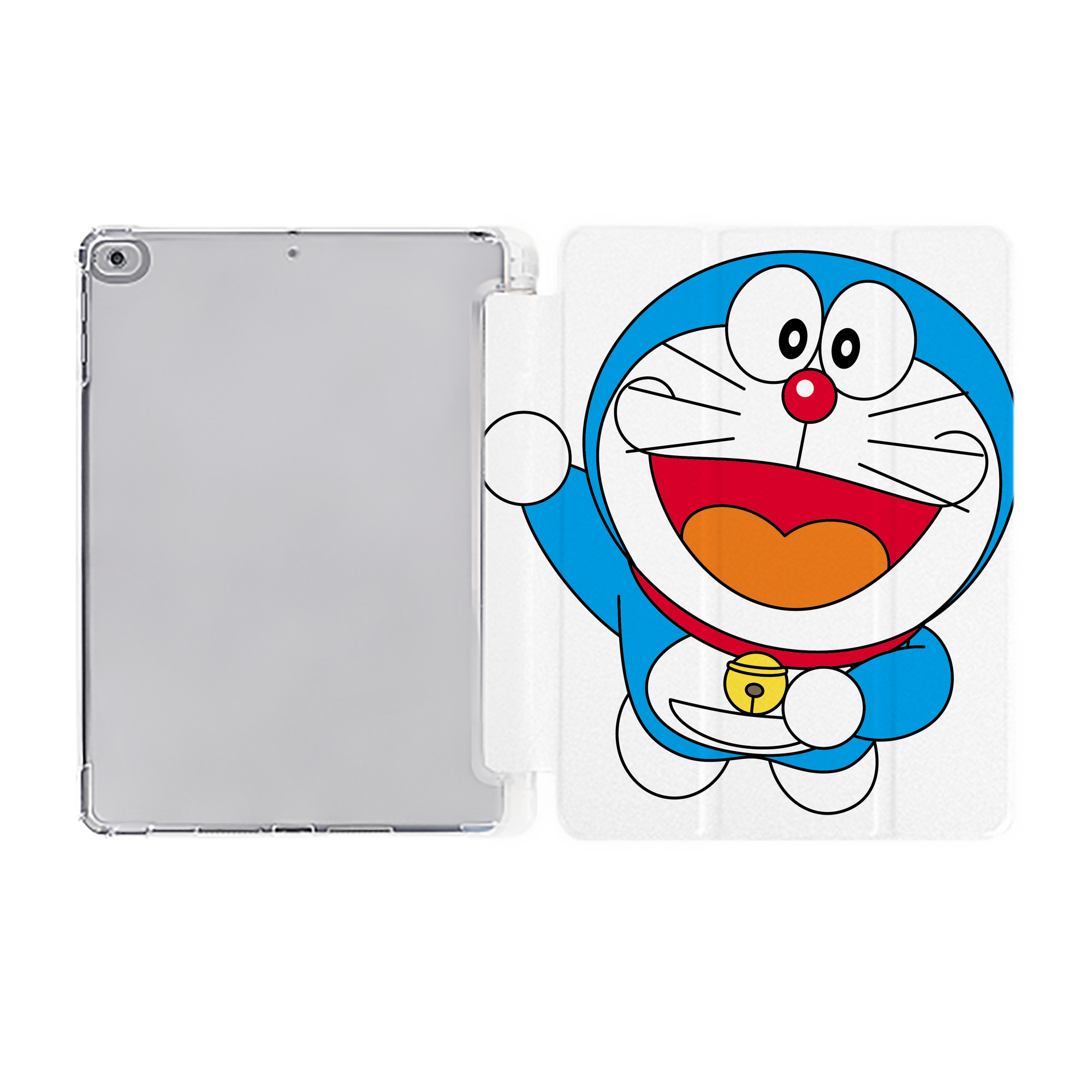 （画像用） ドラえもん Doraemon IPad ケース ペン収納付き 三つ折りスタンド PUレザー×シリコン 対応機種9.5/10.5/10.9インチ
